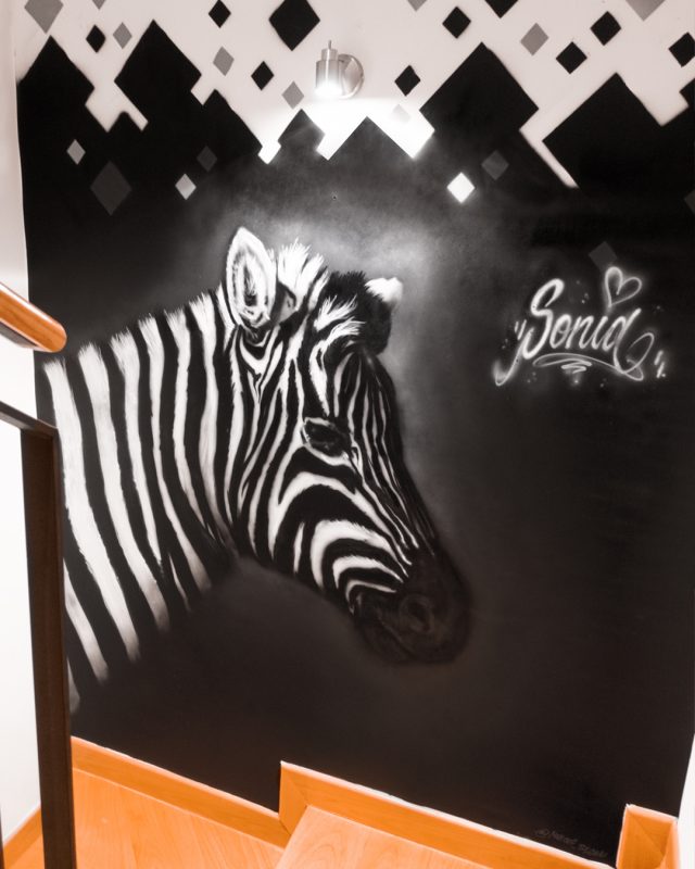 Mural | Cebra realista