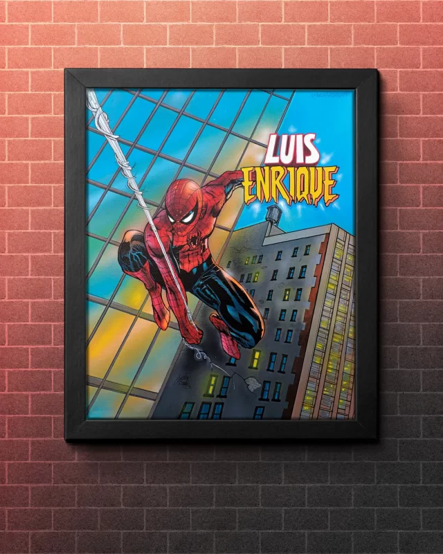 Lienzo | Luis Enrique Spiderman