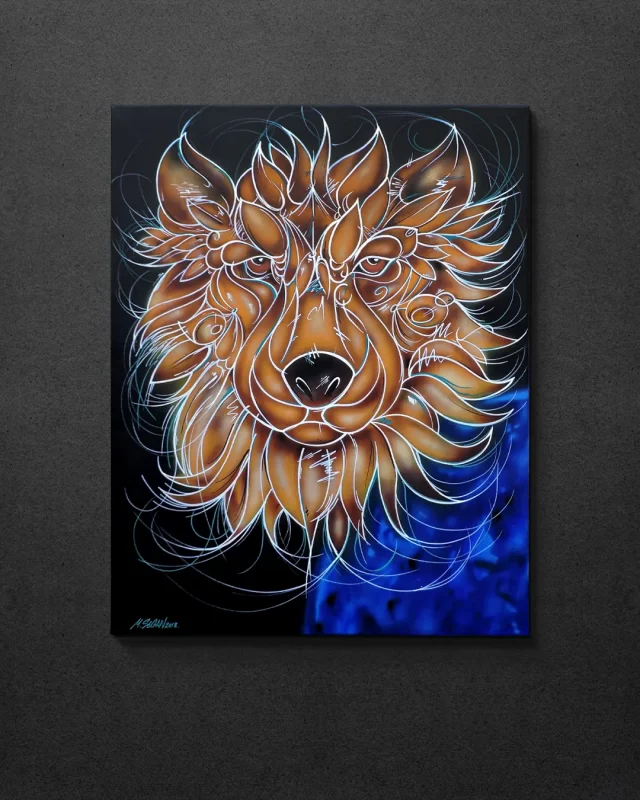 Lienzo | Lobo Mandala